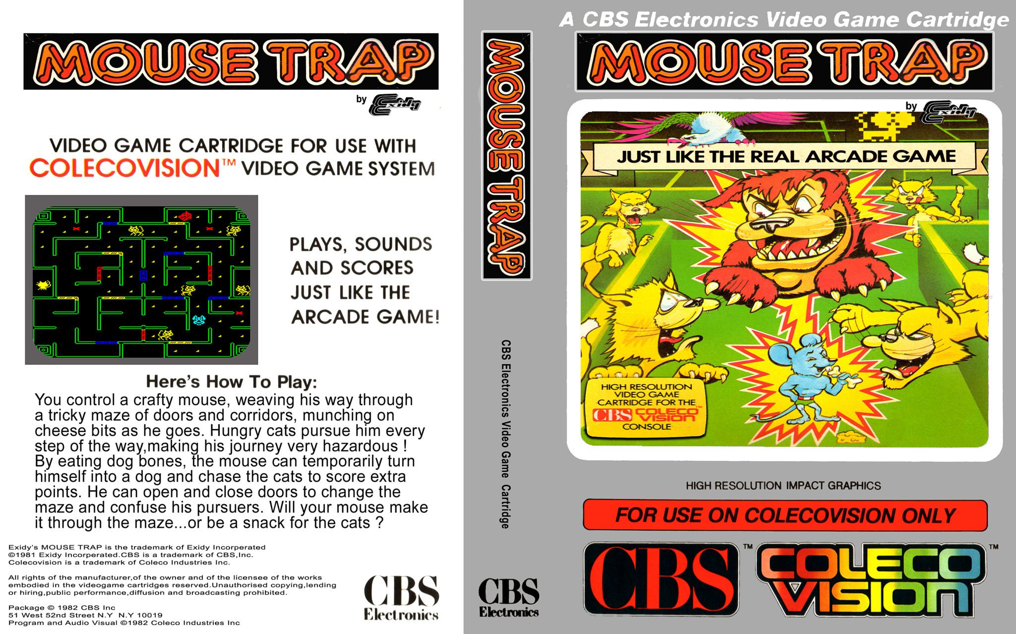 Retrometrics — Mousetrap for Colecovision