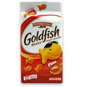 Pizza Flavored Goldfish Crackers  and Me